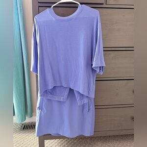 Athleta Lavender Top & Skort set
